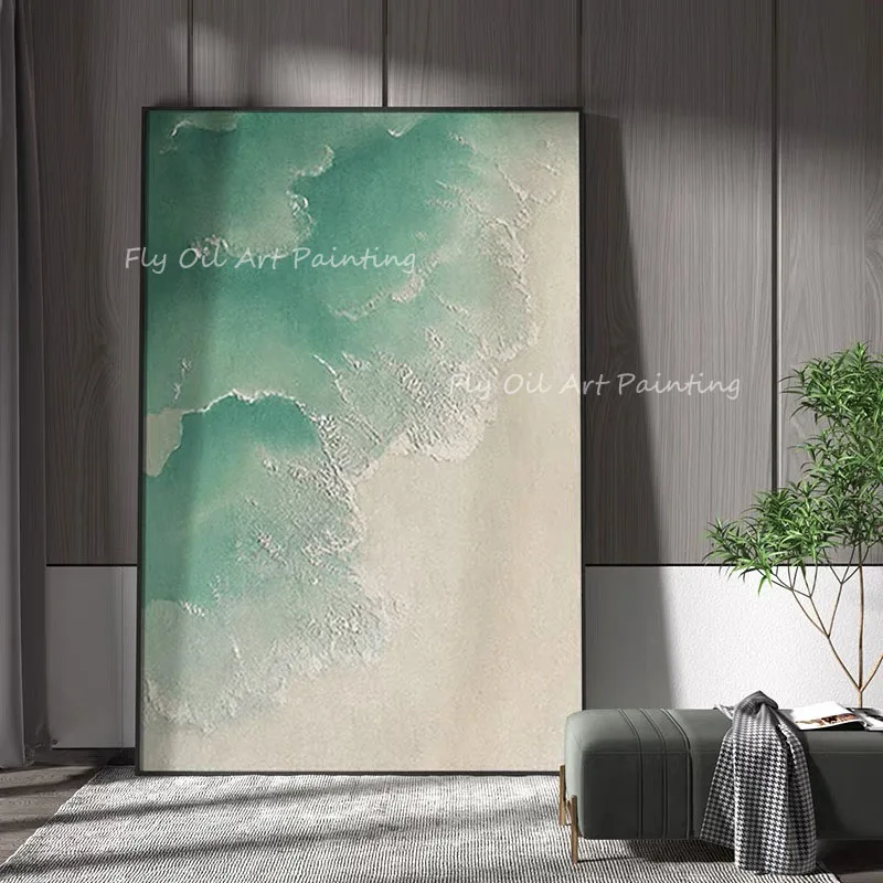 Large Size Green Ocean Abstract 100% Handmade Landscape Art Oil Paintings Wall Pictures Art Wall Artwork For living Room Decor
Large Size Green Ocean Abstract 100% Handmade Landscape Art Oil Paintings Wall Pictures Art Wall Artwork For living Room Decor