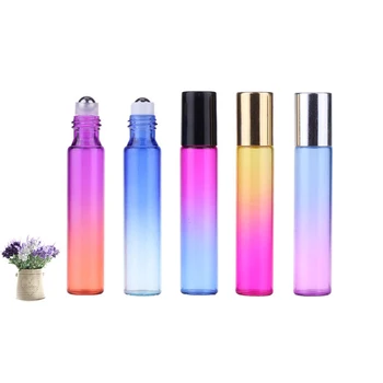 10ml Gradient Color Essential Oil Perfume Bottle Roller Ball Thick Glass Colorful Travel Sub-bottles Empty Cosmetic Containers
10ml Gradient Color Essential Oil Perfume Bottle Roller Ball Thick Glass Colorful Travel Sub-bottles Empty Cosmetic Containers