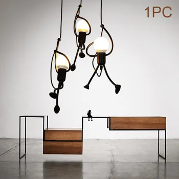 LED Pendant Light Home Decor Dining Room Little People Art Cafe For Bedroom Mini Hanging Lamp Indoor Lighting Iron Vintage
LED Pendant Light Home Decor Dining Room Little People Art Cafe For Bedroom Mini Hanging Lamp Indoor Lighting Iron Vintage