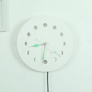 Wood Luminous Wall Clock Hanging Ornament Bedroom Pointer Easy Install Moon Phase Interior Design Home Decor Silent Scandinavian
Wood Luminous Wall Clock Hanging Ornament Bedroom Pointer Easy Install Moon Phase Interior Design Home Decor Silent Scandinavian