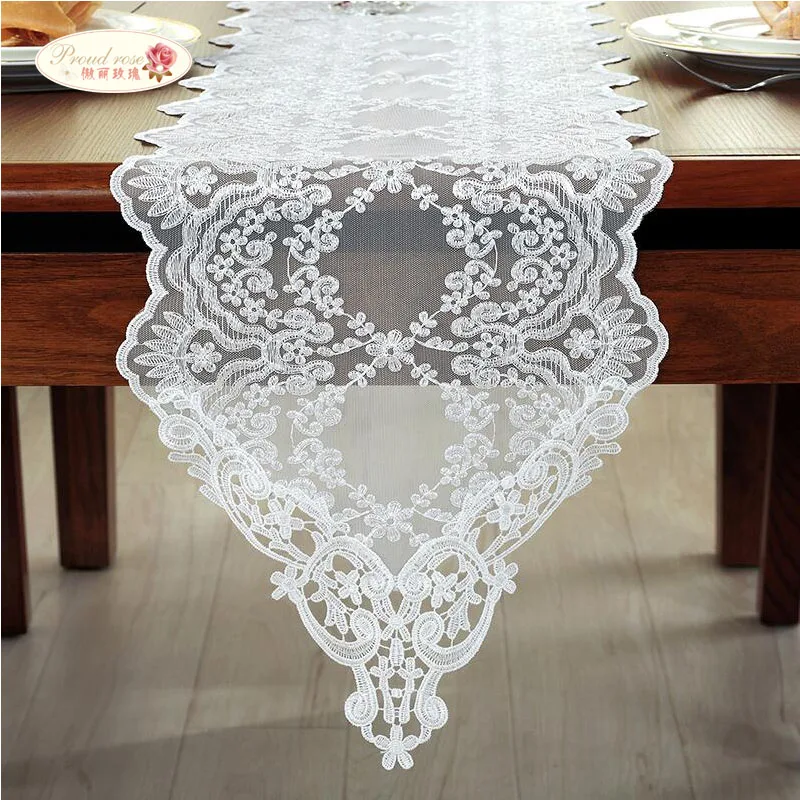Proud Rose White Lace Table Runner Embroidered Tablecloth Creative TV Cabinet Table Cloth Lace Placemat Table Flag Decoration
Proud Rose White Lace Table Runner Embroidered Tablecloth Creative TV Cabinet Table Cloth Lace Placemat Table Flag Decoration