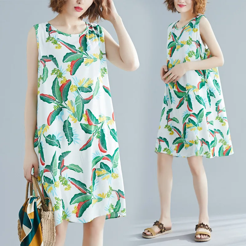 Western Style Literature And Art Casual Leaves Floral Printed Dress Back Lace-up Bow Large Size Type a Skirt Women's
Western Style Literature And Art Casual Leaves Floral Printed Dress Back Lace-up Bow Large Size Type a Skirt Women's