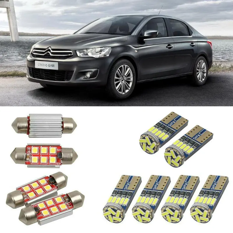 Interior led Car lights For citroen c elysee sedan dome bulbs for cars License Plate Light 8pc/lot
Interior led Car lights For citroen c elysee sedan dome bulbs for cars License Plate Light 8pc/lot