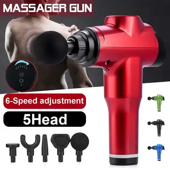 4000r/min Therapy Massage Guns 6 Gears Muscle Massager Pain Sport Massage Machine Relax Body Slimming Relief With 5 Heads
4000r/min Therapy Massage Guns 6 Gears Muscle Massager Pain Sport Massage Machine Relax Body Slimming Relief With 5 Heads