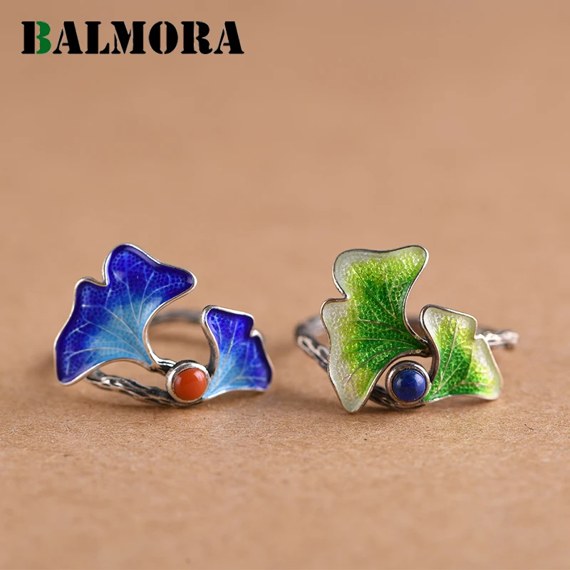 BALMORA 1 Piece 925 Sterling Silver leaf Cloisonné-style & Carnelian Open Rings for Women Gift Fashion Ethnic Jewelry Anillos
BALMORA 1 Piece 925 Sterling Silver leaf Cloisonné-style & Carnelian Open Rings for Women Gift Fashion Ethnic Jewelry Anillos