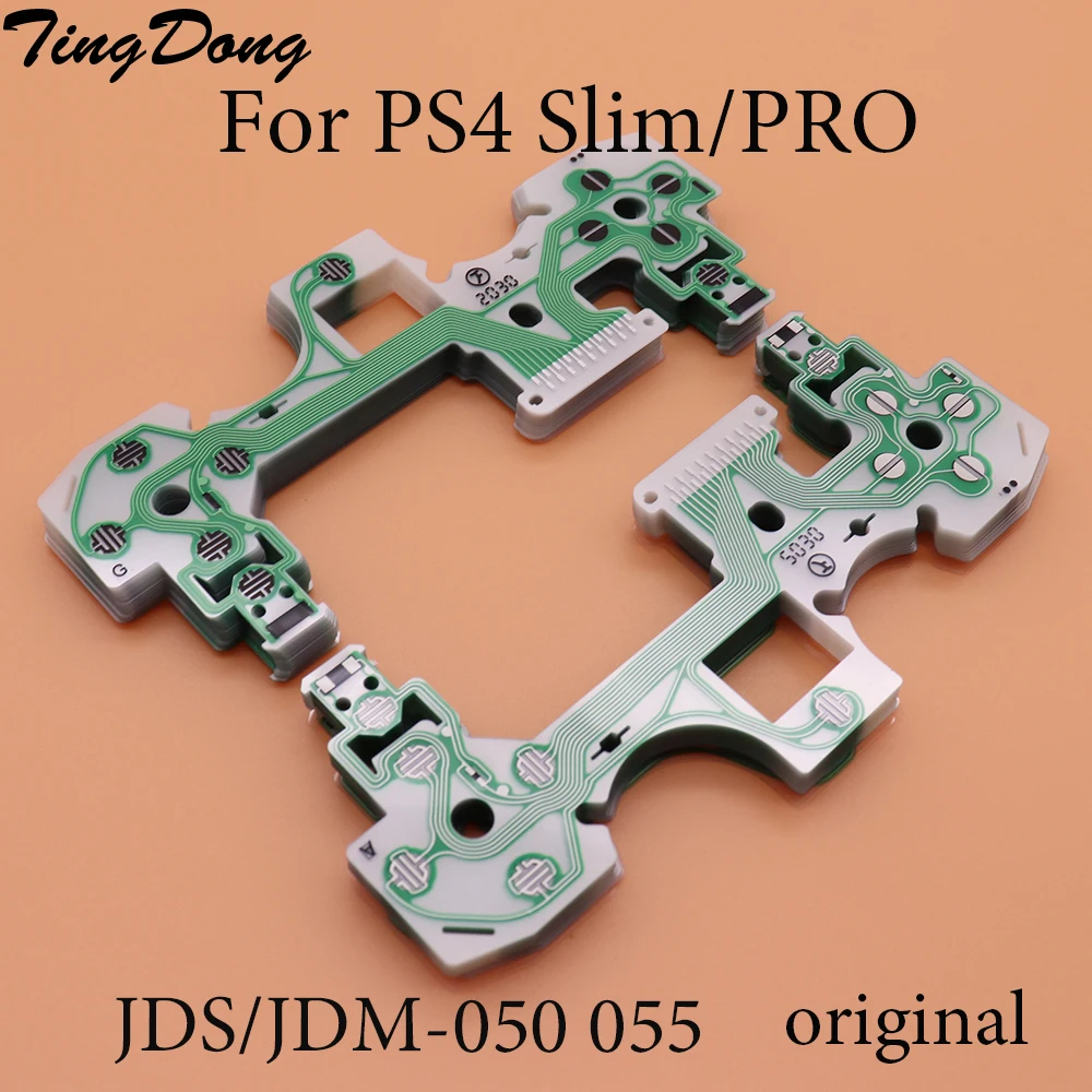 TingDong 100PCS/Lot Original Conductive Film Keypad Flex Ribbon Cable Parts for PS4 Slim Pro Controller JDM-050 JDS 055
TingDong 100PCS/Lot Original Conductive Film Keypad Flex Ribbon Cable Parts for PS4 Slim Pro Controller JDM-050 JDS 055