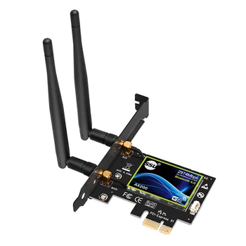 Wireless Dual Band PCI Express WiFi Adapter PCI-E Network Card 2974 Mbps WIfi 6 AX200 2.4G/5G With Antennas Desktop PC Windows
Wireless Dual Band PCI Express WiFi Adapter PCI-E Network Card 2974 Mbps WIfi 6 AX200 2.4G/5G With Antennas Desktop PC Windows