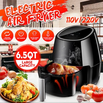 6.5Qt Multifunction Air Fryer Chicken Oil Free Air Fryer Digital Touch Electric Deep Airfryer Nonstick Health Fryer Pizza Cooker
6.5Qt Multifunction Air Fryer Chicken Oil Free Air Fryer Digital Touch Electric Deep Airfryer Nonstick Health Fryer Pizza Cooker