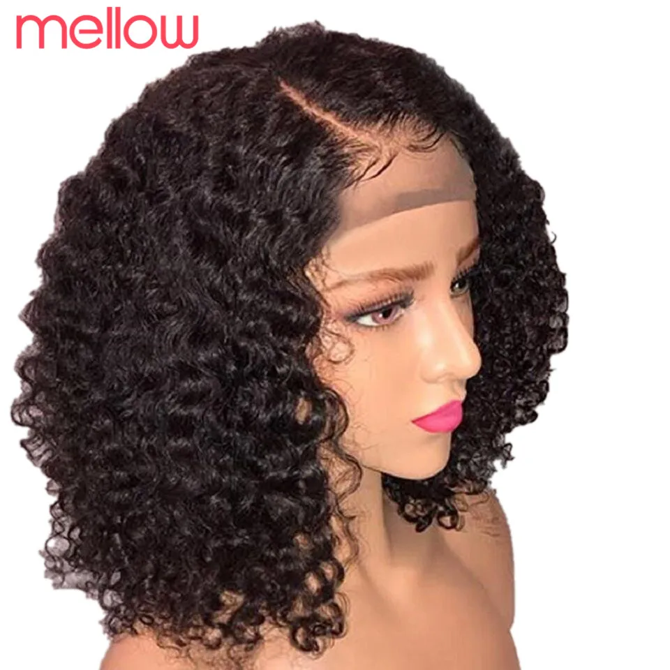 Mellow Brazilian Jerry Curly Lace Front Wig With Baby Hair Short Curly Bob Wig 150/180 Density Natural Black Remy Human Hair Wig
Mellow Brazilian Jerry Curly Lace Front Wig With Baby Hair Short Curly Bob Wig 150/180 Density Natural Black Remy Human Hair Wig