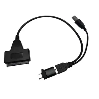 USB 2.0 to SATA Adapter Cable Elaborate Manufacture Prolonged Durable for 2.5/3.5inch Hard Drive with Type-C OTG Connector
USB 2.0 to SATA Adapter Cable Elaborate Manufacture Prolonged Durable for 2.5/3.5inch Hard Drive with Type-C OTG Connector