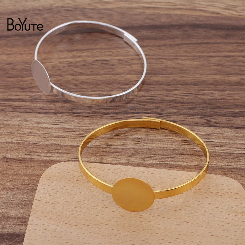 BoYuTe Custom Made (50 Pieces/Lot) 60*5MM Metal Brass Bracelet with 20MM Flat Base Handmade Diy Jewelry Accessories Materials
BoYuTe Custom Made (50 Pieces/Lot) 60*5MM Metal Brass Bracelet with 20MM Flat Base Handmade Diy Jewelry Accessories Materials