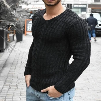 Gray Sweater Men Casual O-Neck Pullover Men Autumn Slim 2020 Long Sleeve Warm Cotton Knitwear Men Sweaters Knitted Pull Homme 
Gray Sweater Men Casual O-Neck Pullover Men Autumn Slim 2020 Long Sleeve Warm Cotton Knitwear Men Sweaters Knitted Pull Homme