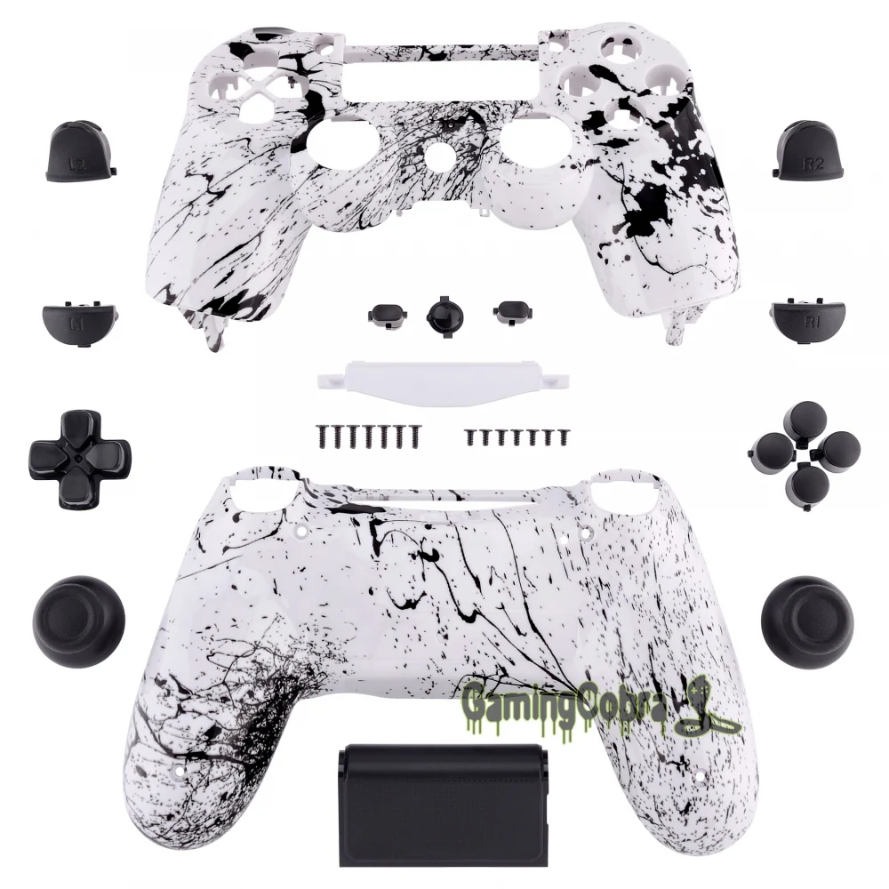 Hydro Dipped White ink Game Controller Shell Replacement Housing for PS4 Controller
Hydro Dipped White ink Game Controller Shell Replacement Housing for PS4 Controller