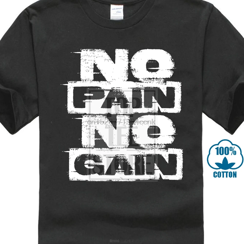 Cool Slim Fit Letter Printed No Pain No Gain Fitness Studio Body Building Motivation T Shirt Fashion Short Sleeve T Shirt
Cool Slim Fit Letter Printed No Pain No Gain Fitness Studio Body Building Motivation T Shirt Fashion Short Sleeve T Shirt