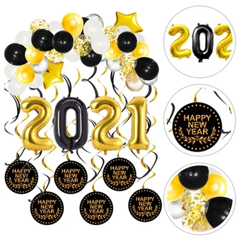 1 Set New Year Attractive Creative Pretty Party Balloons Balloons Decor Set Party Prop Decor Set for Home Hotel 
1 Set New Year Attractive Creative Pretty Party Balloons Balloons Decor Set Party Prop Decor Set for Home Hotel