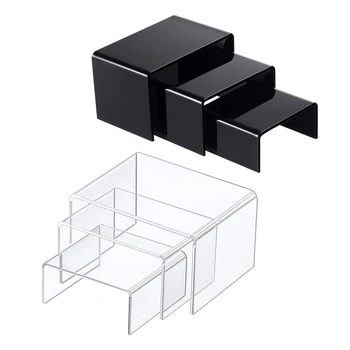 3Pcs/Set Acrylic Display Stand Jewelry Collectible Showcase Storage Rack Shelf R2LE 
3Pcs/Set Acrylic Display Stand Jewelry Collectible Showcase Storage Rack Shelf R2LE