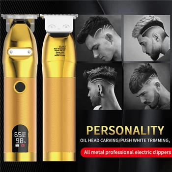 Gold Skeleton Cordless Trimmer LCD Power Display Hair Clipper for Men USB Rechargeable Electric Hair Trimmers HJL2019
Gold Skeleton Cordless Trimmer LCD Power Display Hair Clipper for Men USB Rechargeable Electric Hair Trimmers HJL2019