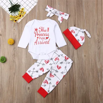 4pcs Baby Girls Clothes Set Letter Print Baby Rompers Set Floral Print Long Pants Baby Hairbands Hats Girls Outfits Newborn Set
4pcs Baby Girls Clothes Set Letter Print Baby Rompers Set Floral Print Long Pants Baby Hairbands Hats Girls Outfits Newborn Set