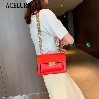 ACELURE Small PU Leather Crossbody Bags for Women New Fashion Small Handbags Designer High Quality Women Bags Chain Shoulder Bag 
ACELURE Small PU Leather Crossbody Bags for Women New Fashion Small Handbags Designer High Quality Women Bags Chain Shoulder Bag
