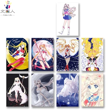 DIY colorings pictures by numbers with colors Sailor Moon Anime Moon goddess picture drawing painting by numbers framed Home
DIY colorings pictures by numbers with colors Sailor Moon Anime Moon goddess picture drawing painting by numbers framed Home