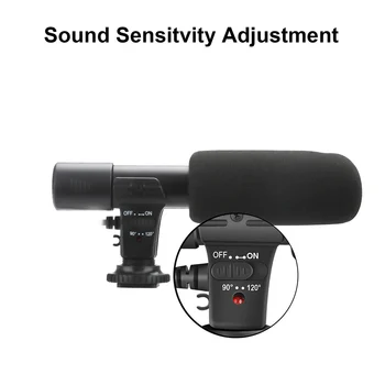 Camera Microphone Interview Microphone Compatible with Camera DV Camcorder Electric Directional Condenser Microphone GK9
Camera Microphone Interview Microphone Compatible with Camera DV Camcorder Electric Directional Condenser Microphone GK9