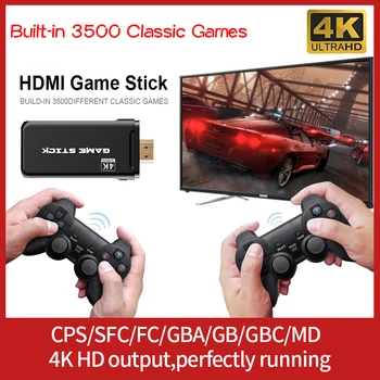 USB Wireless Console Game Stick Video Game Console Built in 3500 Classic Game8 Bit Mini Retro Controller HDMI Output Dual Player
USB Wireless Console Game Stick Video Game Console Built in 3500 Classic Game8 Bit Mini Retro Controller HDMI Output Dual Player