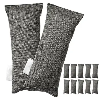 12 Packs Each Mini Bamboo Charcoal Bags Natural Air Purifier, Shoe Deodorizer and Odor Eliminator (Pack of 12 Bags)
12 Packs Each Mini Bamboo Charcoal Bags Natural Air Purifier, Shoe Deodorizer and Odor Eliminator (Pack of 12 Bags)
