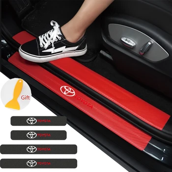 Car styling 4PCS Carbon Fiber Waterproof Car threshold Stickers Protective For Toyota chr corolla auris avensis t25 yaris rav4 
Car styling 4PCS Carbon Fiber Waterproof Car threshold Stickers Protective For Toyota chr corolla auris avensis t25 yaris rav4