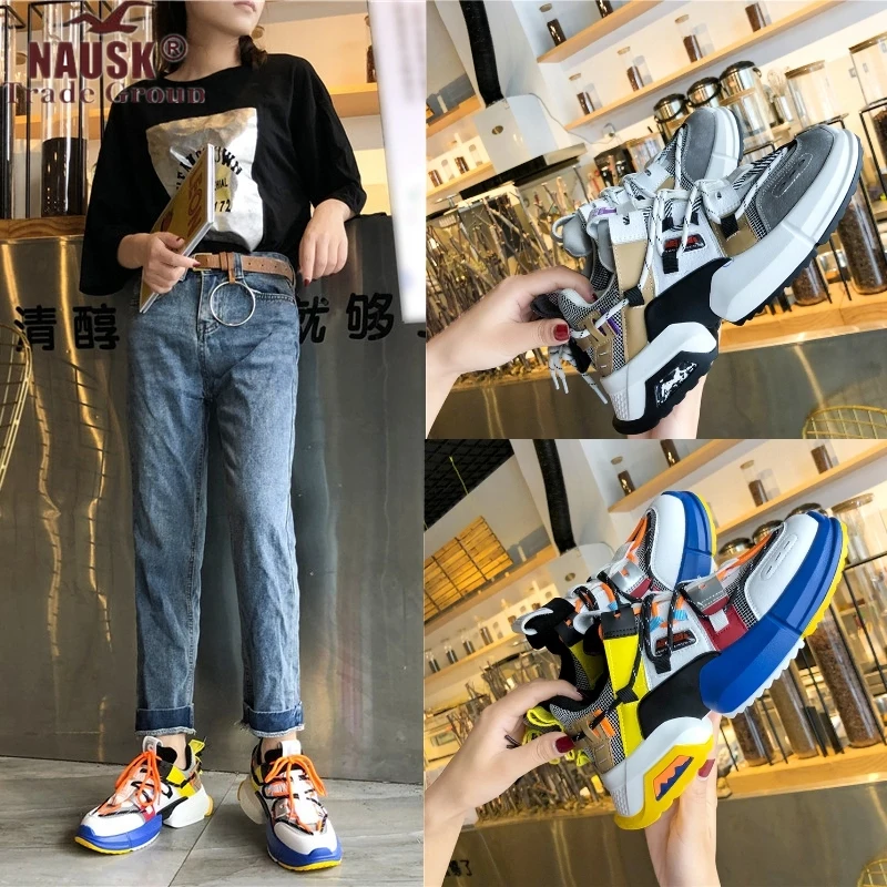 2019 Spring Female Thick Bottom Sneakers Mixed Colors Round Toe Platform Shoes Women Flats Casual Shoes Ladies Running Shoes
2019 Spring Female Thick Bottom Sneakers Mixed Colors Round Toe Platform Shoes Women Flats Casual Shoes Ladies Running Shoes