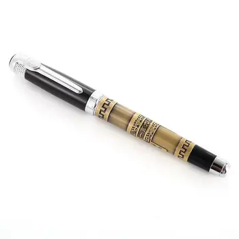Adeeing Silver Carve Ring Copper Fountain Pen with Push in Style Ink Converter
Adeeing Silver Carve Ring Copper Fountain Pen with Push in Style Ink Converter