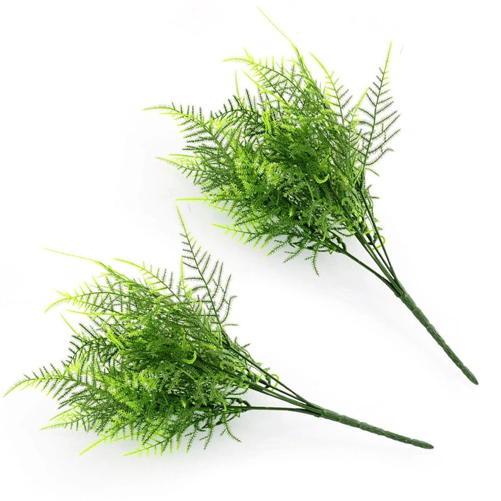 Декор 7 ветвей растения искусственные цветы Цветочные с вазой для дома трава