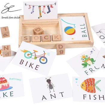 Baby Toy Spell Words 60pcs cards Chopping Building Wooden Block Learning and Educational Table Game Gifts for Children
Baby Toy Spell Words 60pcs cards Chopping Building Wooden Block Learning and Educational Table Game Gifts for Children
