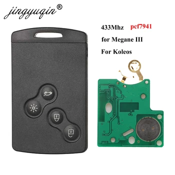 jingyuqin 10pc 4 Button Remote Card pcf7941 chip 433MHZ for Renault Megane III Laguna III fit Koleos CLIO Smart Card before 2016
jingyuqin 10pc 4 Button Remote Card pcf7941 chip 433MHZ for Renault Megane III Laguna III fit Koleos CLIO Smart Card before 2016