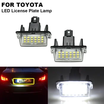 

2pcs Car LED License Number Plate Light Lamp For Toyota Avalon Camry Highlander Prius C Yaris 2012 2013 2014 215 2016 2017 2018