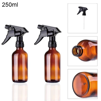 2PCS Empty Amber Glass Spray Bottle Boston Packing Bottle With Black Trigger Sprayer Large 8.5 Oz Refillable Container
2PCS Empty Amber Glass Spray Bottle Boston Packing Bottle With Black Trigger Sprayer Large 8.5 Oz Refillable Container