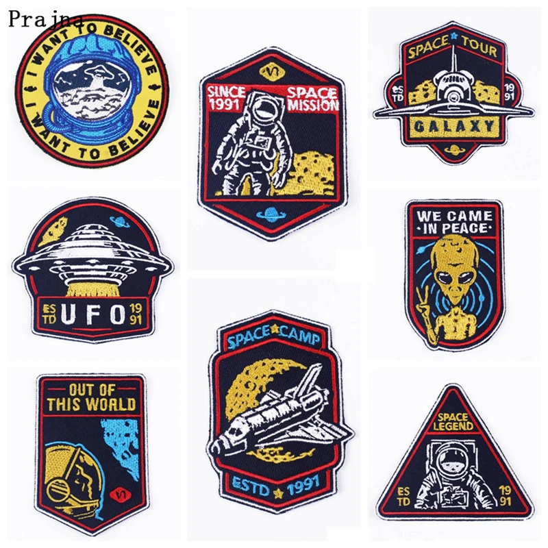 Prajna UFO Badge Patches Embroidered Iron On Patches For Clothing Patch Space Stickers On Clothes Applique Accessories Stripes F
Prajna UFO Badge Patches Embroidered Iron On Patches For Clothing Patch Space Stickers On Clothes Applique Accessories Stripes F