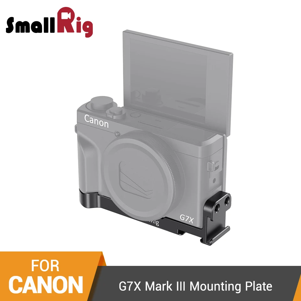 SmallRig Mounting Plate with Two Cold Shoes for Canon G7X Mark III Quick Release Tripod Shooting Plate - 2433
SmallRig Mounting Plate with Two Cold Shoes for Canon G7X Mark III Quick Release Tripod Shooting Plate - 2433