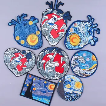 Art Embroidery Patch Van Gogh Applique Iron On Patches For Clothing Fashion Jacket Jeans Embroidered Patches On Clothes Decro
Art Embroidery Patch Van Gogh Applique Iron On Patches For Clothing Fashion Jacket Jeans Embroidered Patches On Clothes Decro