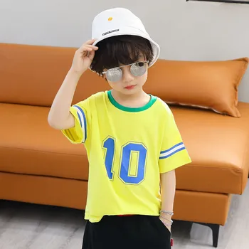 Boy's Short-Sleeved T-shirt New Style Children's Summer Coat Half Sleeve Boy Loose Shirt Fashion
Boy's Short-Sleeved T-shirt New Style Children's Summer Coat Half Sleeve Boy Loose Shirt Fashion