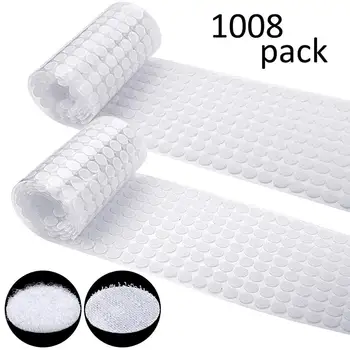 1008 Pcs 2/5" (10mm)Diameter Sticky Back Coins Hook and Loop Self Adhesive Dots Tapes,White
1008 Pcs 2/5" (10mm)Diameter Sticky Back Coins Hook and Loop Self Adhesive Dots Tapes,White
