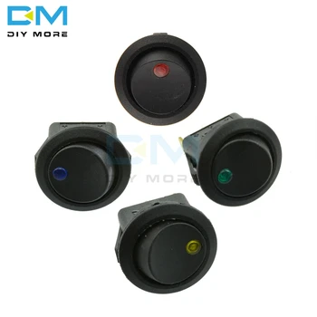 12V LED Dot Light Car Switch Auto Boat Round Rocker 3Pin ON/OFF Toggle SPST Switch 4 Colors Blue Yellow Red Green Color
12V LED Dot Light Car Switch Auto Boat Round Rocker 3Pin ON/OFF Toggle SPST Switch 4 Colors Blue Yellow Red Green Color