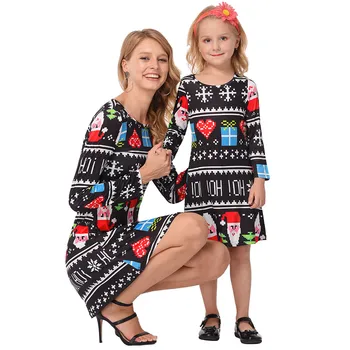 Mother Daughter Dresses Floral Print Family Christmas Matching Clothes Christmas Party Dress Women Mommy And Me costume
Mother Daughter Dresses Floral Print Family Christmas Matching Clothes Christmas Party Dress Women Mommy And Me costume