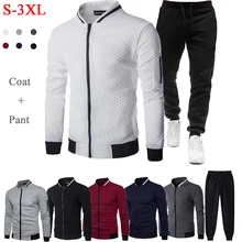 Men Baseball Tracksuit 2 Pieces Jacket + Pants Sets Male Zipper Stand Collar Sweatshirt Hoodless College Harajuku Outwear Suit
Men Baseball Tracksuit 2 Pieces Jacket + Pants Sets Male Zipper Stand Collar Sweatshirt Hoodless College Harajuku Outwear Suit