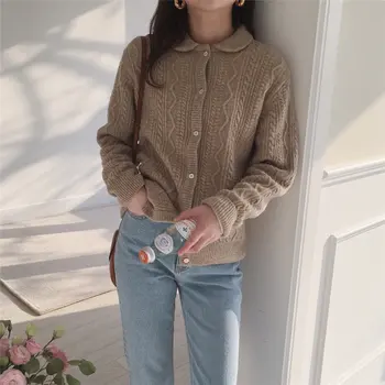 HziriP Stylish Sweet Wavy Twist Pattern Women Streetwear Girls Soft Warm Casual Knitted Cardigans Loose Short Coats Sweaters
HziriP Stylish Sweet Wavy Twist Pattern Women Streetwear Girls Soft Warm Casual Knitted Cardigans Loose Short Coats Sweaters