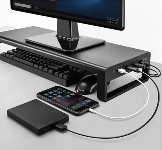 Wireless Charger Base Holder Aluminum Alloy Monitor Stand Computer Base Table with 4 USB 3.0 Port Stand Bracket Steady Monitor
Wireless Charger Base Holder Aluminum Alloy Monitor Stand Computer Base Table with 4 USB 3.0 Port Stand Bracket Steady Monitor