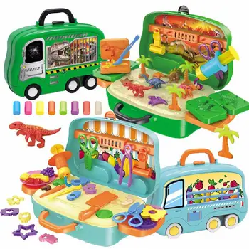 Play House Dinosaur Mud Suitcase Toy Boy Girl Early Education Diy Fruit And Vegetable Mud Toy Puzzle Box Gift Hot Style
Play House Dinosaur Mud Suitcase Toy Boy Girl Early Education Diy Fruit And Vegetable Mud Toy Puzzle Box Gift Hot Style