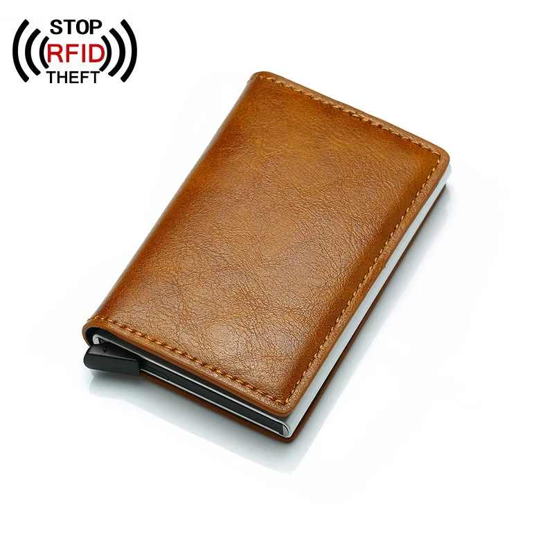 Fashion Anti-theft Men Credit Card Holder PU Leather Unisex Wallet Rfid Id Card Holder For Women Aluminum Purse Men Bank Travel
Fashion Anti-theft Men Credit Card Holder PU Leather Unisex Wallet Rfid Id Card Holder For Women Aluminum Purse Men Bank Travel