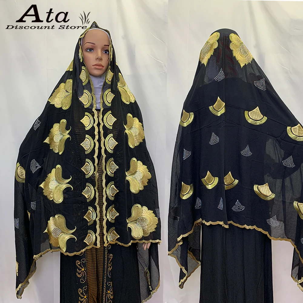 Voile Embroidered Muslim Women's Big Scarf Hijab Turban African Headscarf Islam Prayer Hats Daily Shawls Beatiful Diamond Inner
Voile Embroidered Muslim Women's Big Scarf Hijab Turban African Headscarf Islam Prayer Hats Daily Shawls Beatiful Diamond Inner