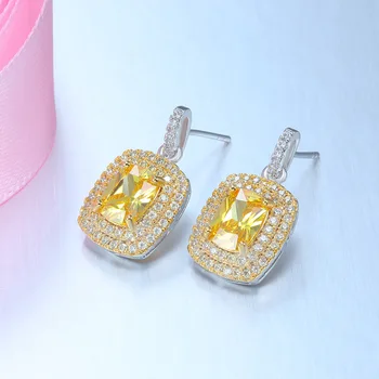 HIBRIDE Luxury Big Square Drop Dangle Earring Yellow Crystal Glass CZ Stone Big Hollow Bohemia zircon Earrings For Women E-68 
HIBRIDE Luxury Big Square Drop Dangle Earring Yellow Crystal Glass CZ Stone Big Hollow Bohemia zircon Earrings For Women E-68