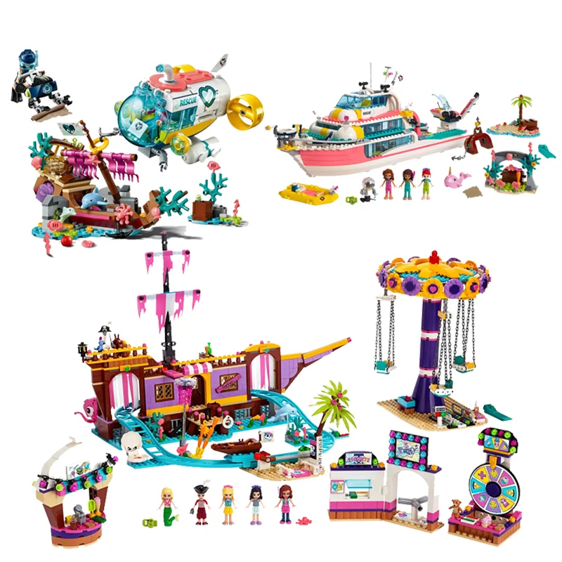 Girl Set Bricks Submarine for Dolphin Rescue Compatible Legoinglys Friends 41378 41375 41381 Building Blocks Toys for Kids Gift
Girl Set Bricks Submarine for Dolphin Rescue Compatible Legoinglys Friends 41378 41375 41381 Building Blocks Toys for Kids Gift